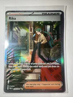 Pokemon TCG Rika Trainer Special Illustration Card Paradox Rift 258/182 - Image 1