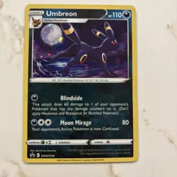 Umbreon SWSH129 Black Star Promo Holo Card Cosmos NM Condition - Image 1