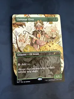 SLC Llanowar Elves #12 Borderless Encyclopedia Countdown Secret Lair Non-Foil - Image 1