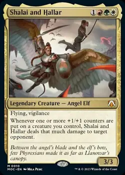 [1x] Shalai and Hallar Near Mint, English March of the Machine Commander MTG Mag - Image 1