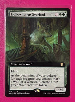 MTG *Extended Art* Hollowhenge Overlord* - Crimson Vow Commander #74 R - NM - - Image 1