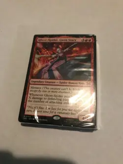 GHOST SPIDER, GWEN STACY : Magic Spider Man Welcome Deck SEALED Pack; NM MtG red - Image 2