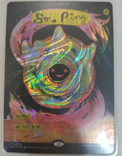 MTG Halo Foil Sol Ring, Encyclopedia of Magic Secret Lair, NM - Image 1