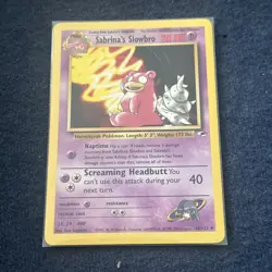 Pokemon TCG WoTC Sabrina's Slowbro 060/132 Gym Heroes Vintage LP+ - Image 1