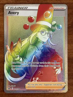 Pokemon TCG Avery Full Art Rainbow Chilling Reign Holo 211/198 NM - Image 1