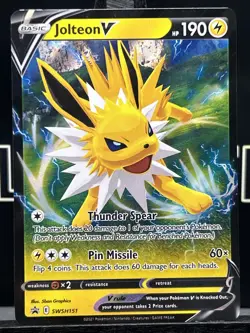 Jolteon V - SWSH151 Black Star Promo Ultra Rare Pokemon - NM/MINT - Image 3