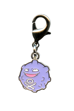 Koffing 109 Key Chain CHARM National Pokedex Pokemon Center Japan Original - Image 1