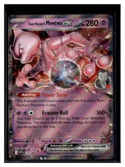 Pokemon Team Rocket’s Mewtwo Ex 205 Promo -Meowth 149 - Giovanni 174 Cosmic Holo - Image 1