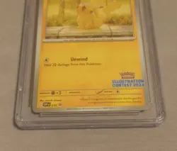 POKEMON SVP EN BLACK STAR PROMO ILLUSTRATION CONTEST 2024 PIKACHU Graded CGC 10 - Image 3