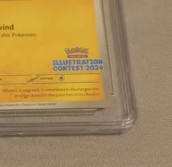 POKEMON SVP EN BLACK STAR PROMO ILLUSTRATION CONTEST 2024 PIKACHU Graded CGC 10 - Image 4