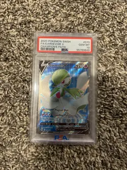 2020 Pokemon SWSH Champions Path Gardevoir V FA Ultra Rare #070 PSA 10 B0 - Image 2