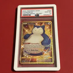 SNORLAX 224/198 Chilling Reign Pokemon PSA 10 Gem Mint Gold Secret Rare - Image 1