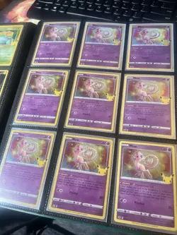 Pokemon TCG Celebrations 25th Mew (011/025) Holo Rare NM Lot of 9 - Image 1