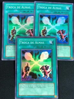 YUGIOH SOUL EXCHANGE DIY-P041 1ST SUPER X3 (NM) PORTUGESE - Image 1