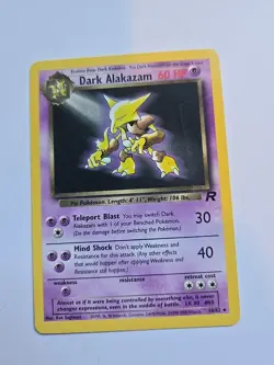 Dark Alakazam 18/82 Team Rocket 1st Edition - Non Holo Pokemon Card - Image 1