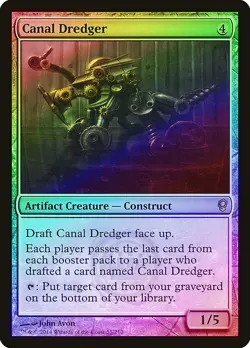 Canal Dredger FOIL Conspiracy HEAVILY PLD Artifact Rare MAGIC MTG CARD ABUGames - Image 1