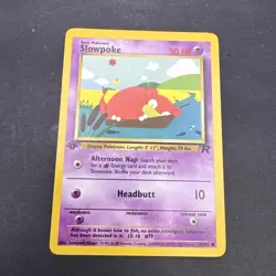 Pokemon Cards: Team Rocket 1st Edition Common: Slowpoke 67/82 - Image 1