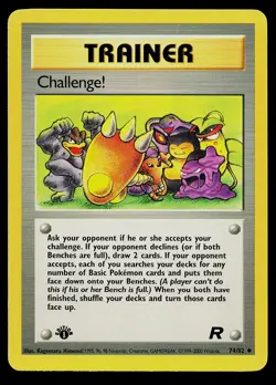 Pokemon Card - Challenge! Team Rocket 74/82 Uncommon 1st Edition - Image 1
