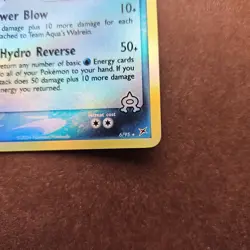 Team Aqua's Walrein 6/95 Pokemon EX Team Magma vs Team Aqua Reverse Holo Card LP - Image 5
