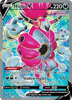 Hoopa 253/264 Fusion Strike Pokemon Card NM - Image 1