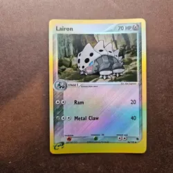 Lairon 36/109 Pokemon EX Ruby and Sapphire Reverse Holo Card - LP - Image 1