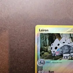 Lairon 36/109 Pokemon EX Ruby and Sapphire Reverse Holo Card - LP - Image 2