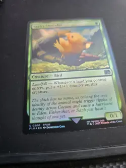 Magic the Gathering Final Fantasy Foil Sazh's Chocobo Card #200 - Image 2