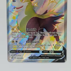 Boltund V SWSH085 Shiny Full Art SWSH Black Star Promo Pokemon TCG Card - Image 3