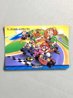 Grand Prix - 1 - Super Mario Kart - Nintendo Banpresto Card Vintage Japanese - Image 1