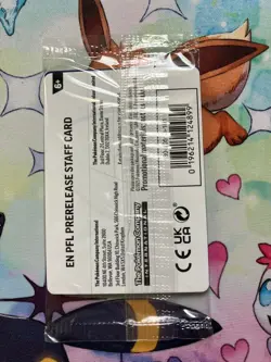 Pokemon Phantasmal Flames Staff Pre Release Sealed Promo Pack 4 Cards Unopened - Image 2