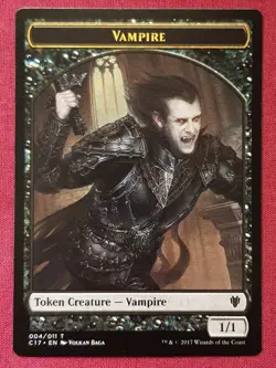 Magic The Gathering COMMANDER 2017 C17 BAT VAMPIRE token card MTG - Image 2
