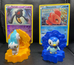 Pokemon Card Holders 2008 Burger King Collectible Shelf Piplup & Pachirisu - Image 1