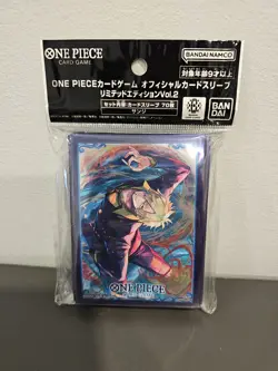 Sanji 70 Sleeves One Piece Card Game Official Deck Limited Edition Vol.2 FF80 - Image 1