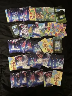 Pokemon TCG Lot Of 97 Assorted Mini Tin Art Cards - Image 1