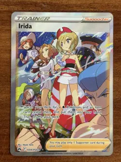 Pokemon Crown Zenith Irida Full Art Galarian Gallery Ultra Rare Card GG63/GG70 - Image 1