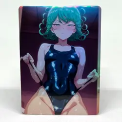 One Punch Man Tatsumaki Goddess Anime Waifu ACG Foil Card - Image 1