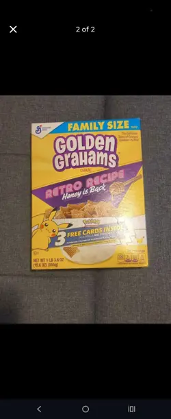 General Mills Pokemon 25th Anniversary, Golden Grahams Sealed With Pack Of Cards - Image 1