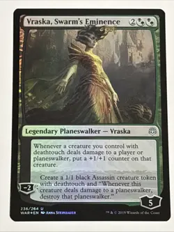 MTG War of the Spark Vraska, Swarm's Eminence Foil 236/264 NM - Image 1