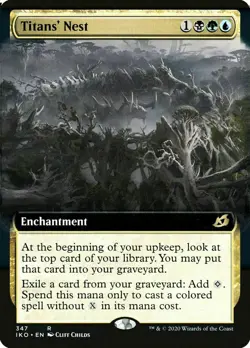 MTG -NM Ikoria - Titans' Nest Extended Art FOIL - Image 1