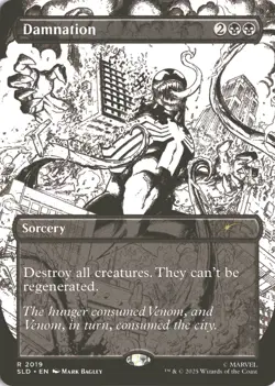 MTG Damnation (2019) *Non-Foil* B&W Inked Secret Lair: Venom MT/NM Free Ship - Image 1