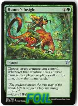 Hunter's Insight FOIL 232 Uncommon Commander Legends NM/LP MTG - Image 1