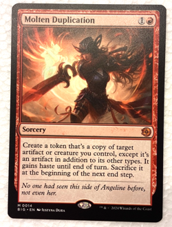 MTG Molten Duplication 0014 Outlaws of Thunder Junction: The Big Score NM - Image 1