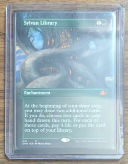 MTG Sylvan Library Borderless Non-Foil from Dominaria Remastered NM - Image 2
