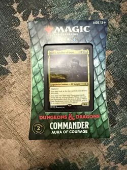 NEW Dungeons & Dragons Aura Of Courage Commander Deck SEALED MTG - Image 1