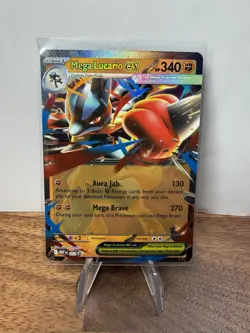 Mega Lucario ex - MEP 012 Mega Evolution Black Star Promo Pokemon TCG Card - Image 1