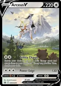 Lightly Played Arceus V - SWSH204 - SWSH Black Star Promo Pokemon SWSH Black Sta - Image 1