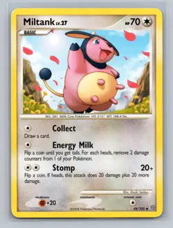 Pokemon TCG Miltank 44/100 Stormfront Normal LP - Image 1
