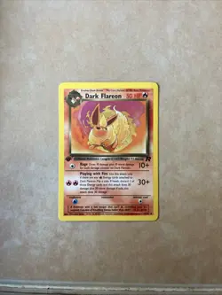 1999-2000 Pokemon TCG Dark Flareon 1st edition Team Rocket 35/82 - Image 5