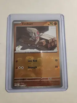 Timburr 047/086 Master Ball Holo Pokemon SV Black Bolt English ! - Image 1