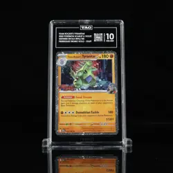 TAG 10 Team Rocket's Tyranitar (STAFF Promo) Destined Rivals 96/182 Pokemon - Image 1